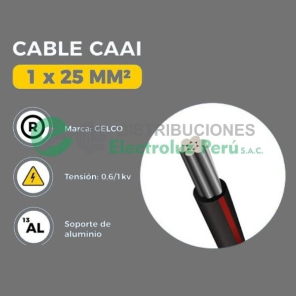 Cable CAAI 1x25MM2