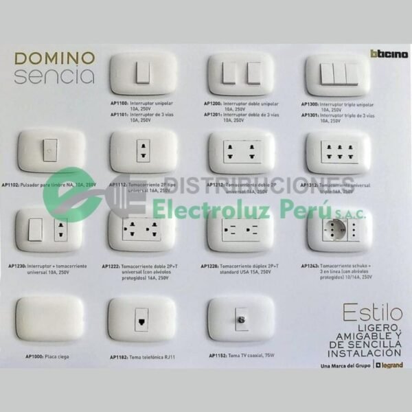 Tomacorrientes e interruptores bticino